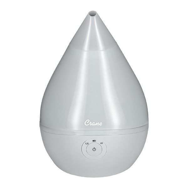 Crane EE-5306CW 4-in-1 Filter-Free Top Fill Humidifier with Sound