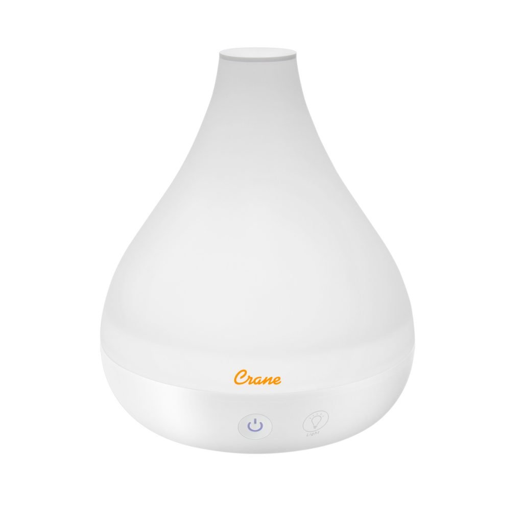 Crane White Personal Ultrasonic Cool Mist Humidifier with Aroma ...